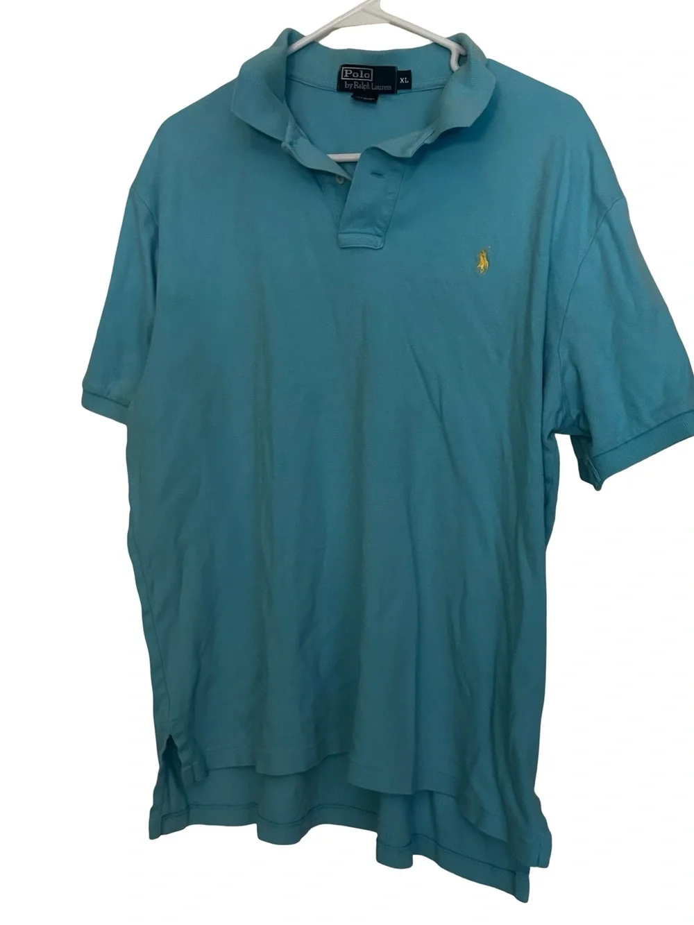 Ralph Lauren Men’s Teal Polo with Yellow Pony